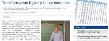 TRANSFORMACIÓN DIGITAL Y LA LEY INMUTABLE